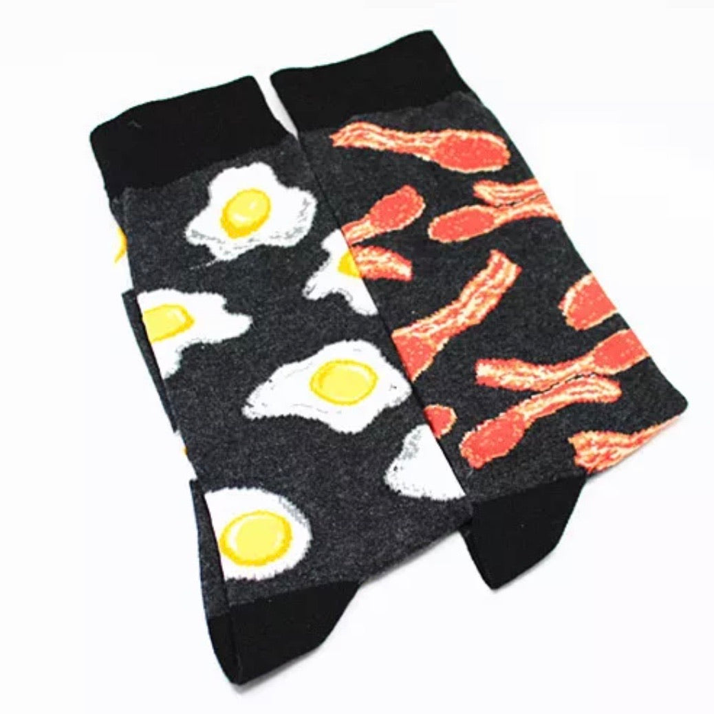 Bacon and Eggs Odd Socks